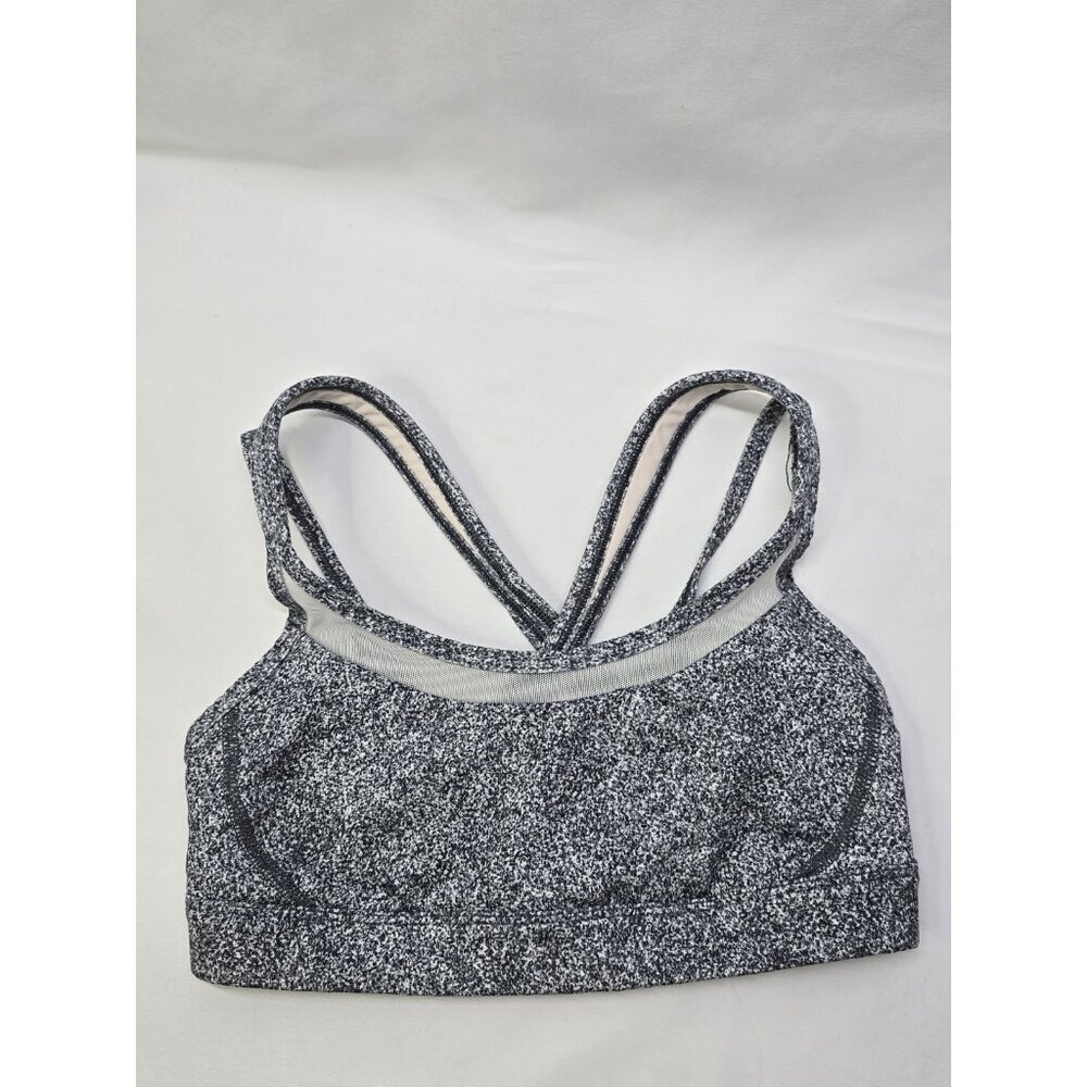 Lululemon Get Down Bra Rio Mist White Black / White Size 4